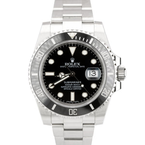 2018 Rolex Submariner Date 40mm Stainless Steel Black Ceramic Dive Watch 116610
