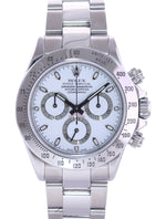 MINT 2008 PAPERS Rolex Daytona 116520 White Dial Steel 40mm Watch Box