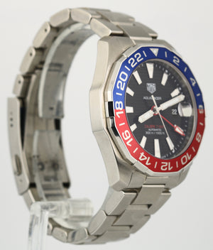 Tag Heuer Aquaracer Calibre 7 GMT Pepsi Stainless 43mm WAY201F Automatic Watch