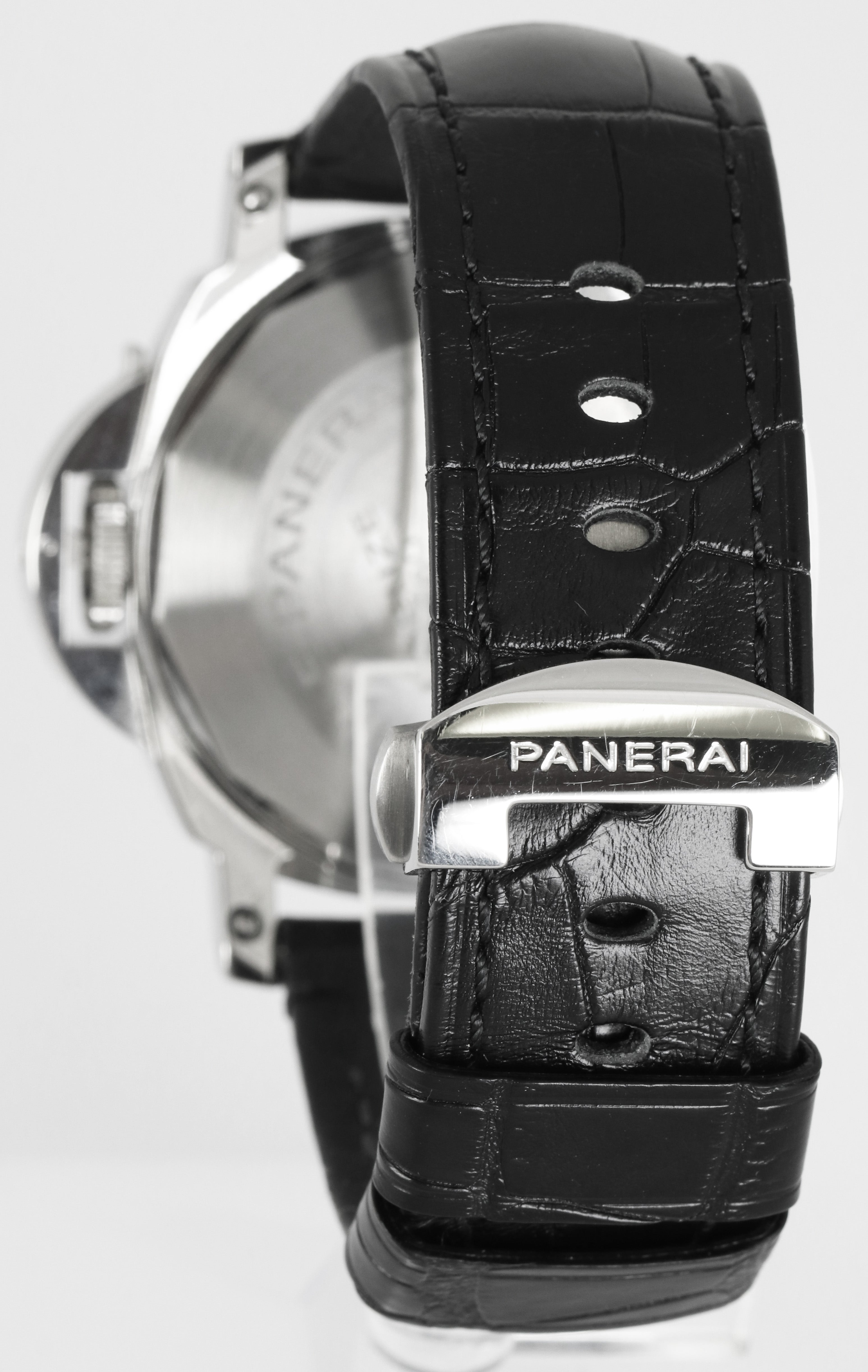 Panerai PAM 88 Luminor GMT Date Automatic Black 44mm Leather Watch PAM00088