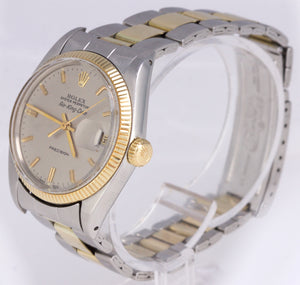 Vintage 1959 Rolex Oyster Perpetual Air-King Date Two-Tone Gold 5701 34mm Watch