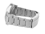 Rolex Oyster Perpetual 39mm Dark Rhodium Gray Blue Stainless Steel 114300 Watch