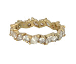 14K Yellow Gold 2 CT Marquise & Round Cut Diamond Eternity Wedding Band Ring
