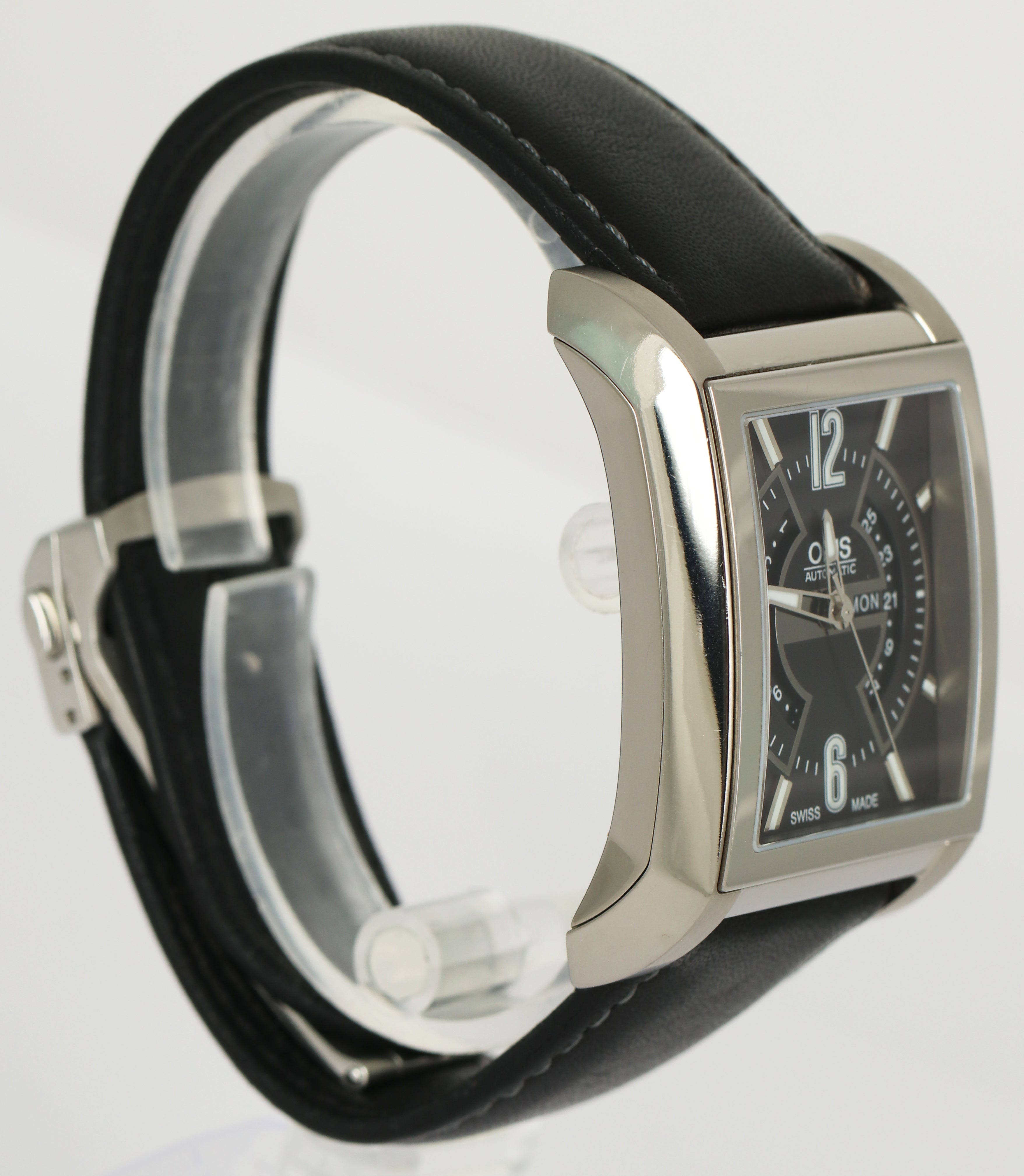 Oris Rectangular Titan Black Titanium 33.80mm X 39.00mm Automatic Watch 7622