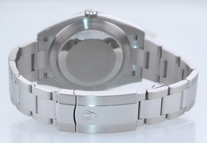 2017 PAPERS Rolex DateJust 41 Steel 126300 Rhodium Grey Jubilee Band Watch Box