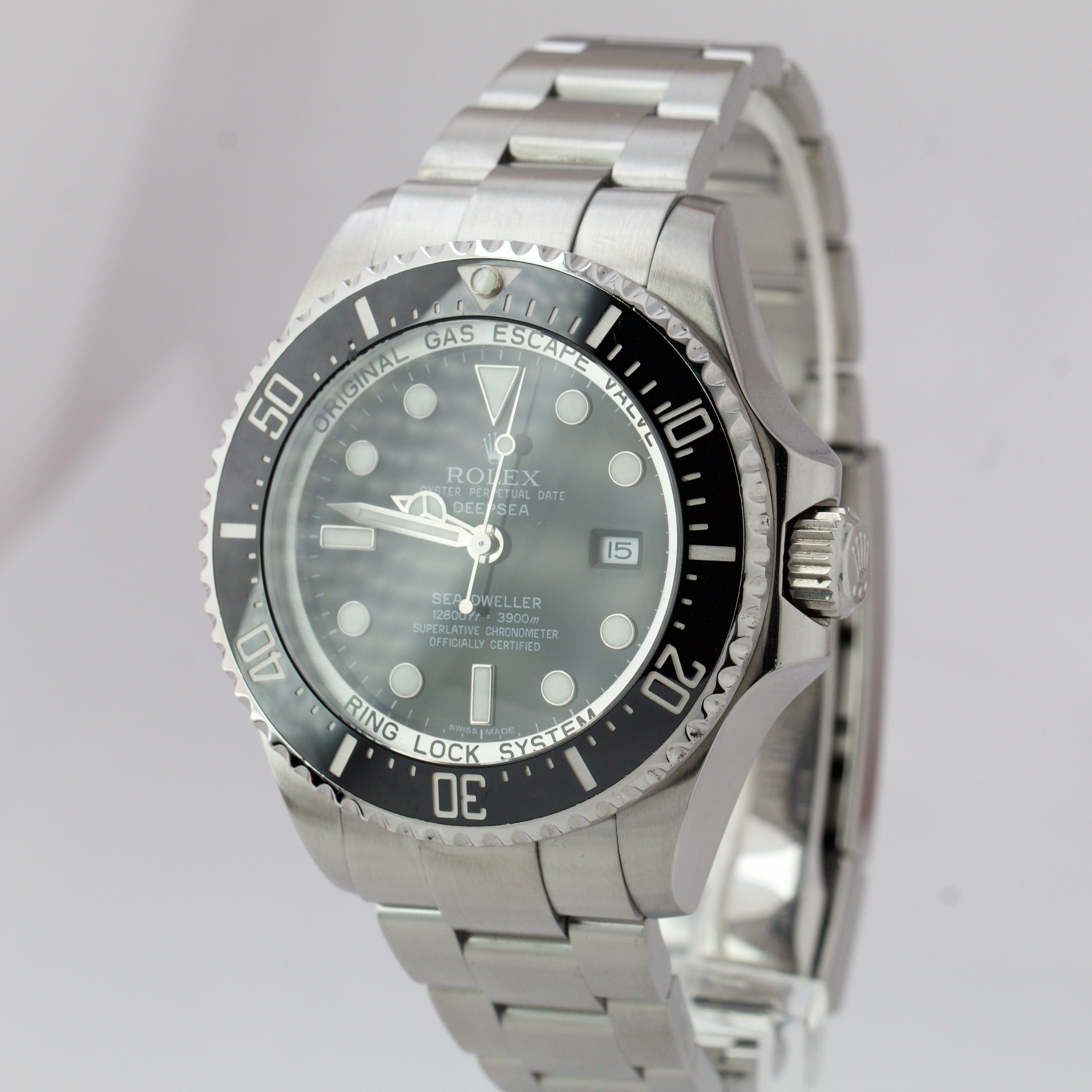 MINT Rolex Sea-Dweller Deepsea 116660 Stainless Steel 44mm Black Dive Watch
