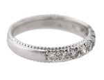 Ladies 14K White Gold 0.60ctw Diamond Stackable Wedding Anniversary Band Ring