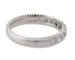 Ladies 14K White Gold 0.60ctw Diamond Stackable Wedding Anniversary Band Ring