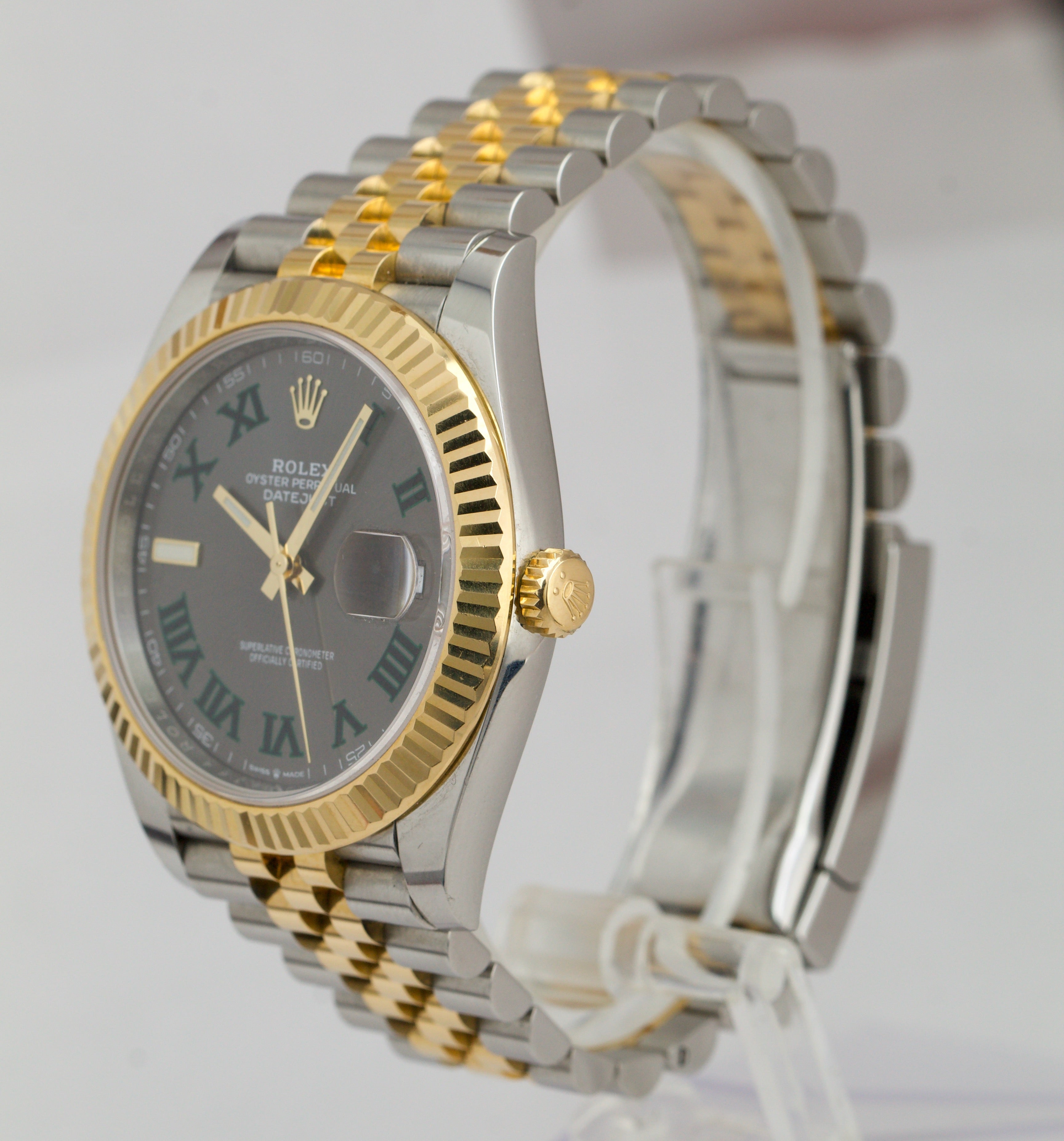 Rolex DateJust 41 126333 Wimbledon Two-Tone Gold Steel 41mm Jubilee Watch BOX
