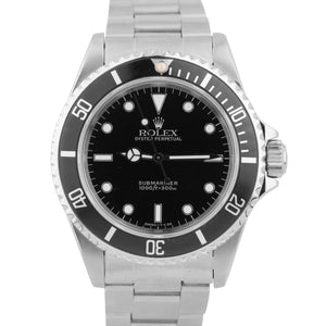 1995 Rolex Submariner No-Date Stainless Tritium Black Dive 40mm Watch 14060