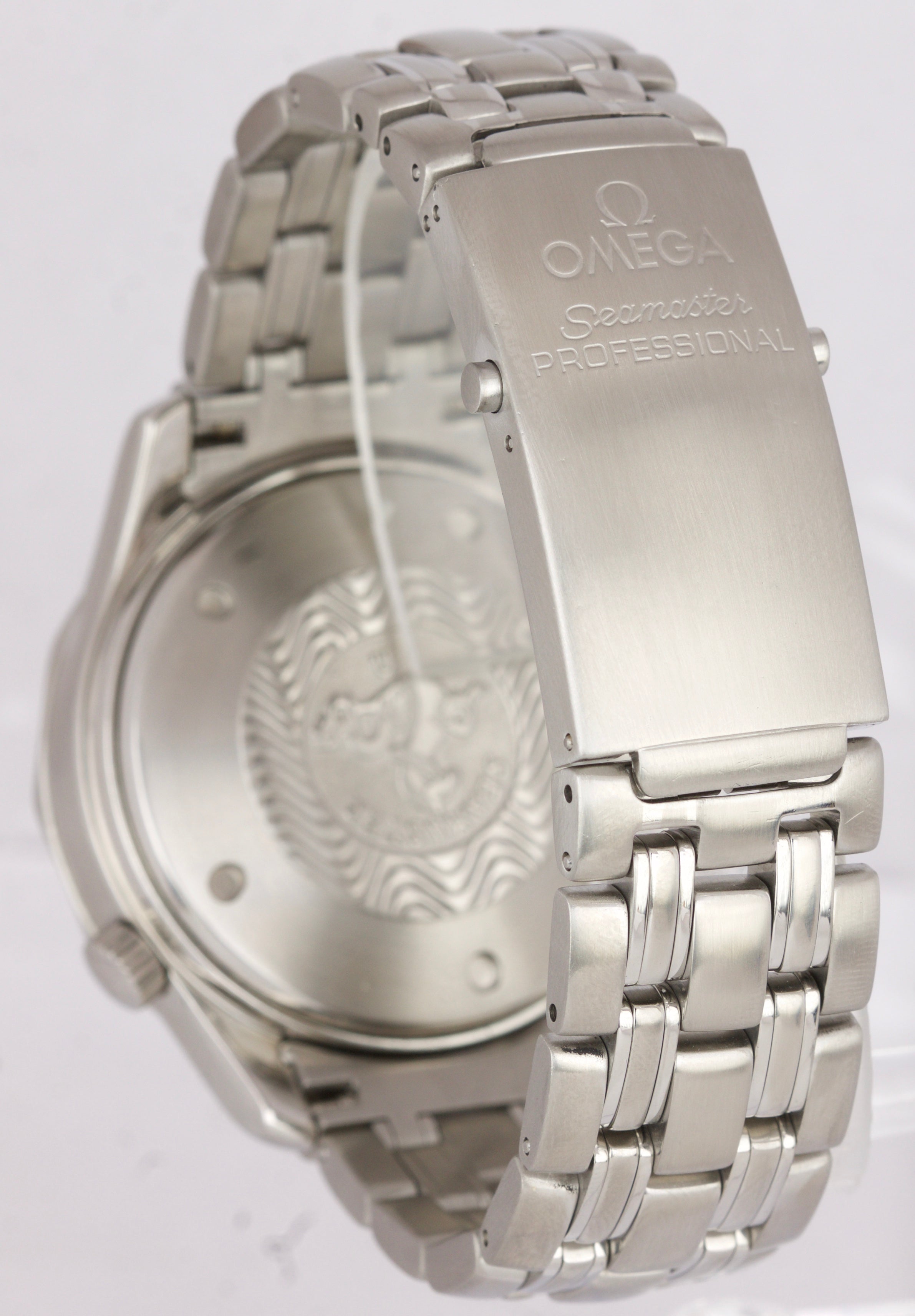 Men's OMEGA Seamaster AUTOMATIC Chronograph SS White Date 41.5mm Watch 2598.20