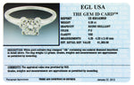 Ladies Estate 18K White Gold 0.28ct Diamond Solitaire Engagement Ring EGL USA