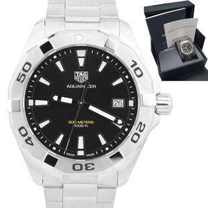 Tag Heuer Aquaracer Black 41mm Stainless Steel WBD1110.BA0928 Quartz Watch