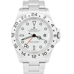 2007 Rolex Explorer II NO-HOLES Polar White GMT Stainless 40mm 16570 T Watch