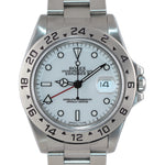 TRITIUM Rolex Explorer 2 16570 Steel Oyster White Polar Dial 40mm Watch Box