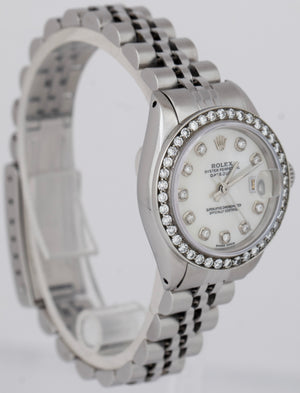 Rolex DateJust 26mm Diamond Mother of Pearl MOP Steel Jubilee Watch 6917 BOX