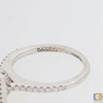 Gabriel & Co. Lindsey 14k Gold .87ctw Princess Diamond Halo Engagement Ring A8