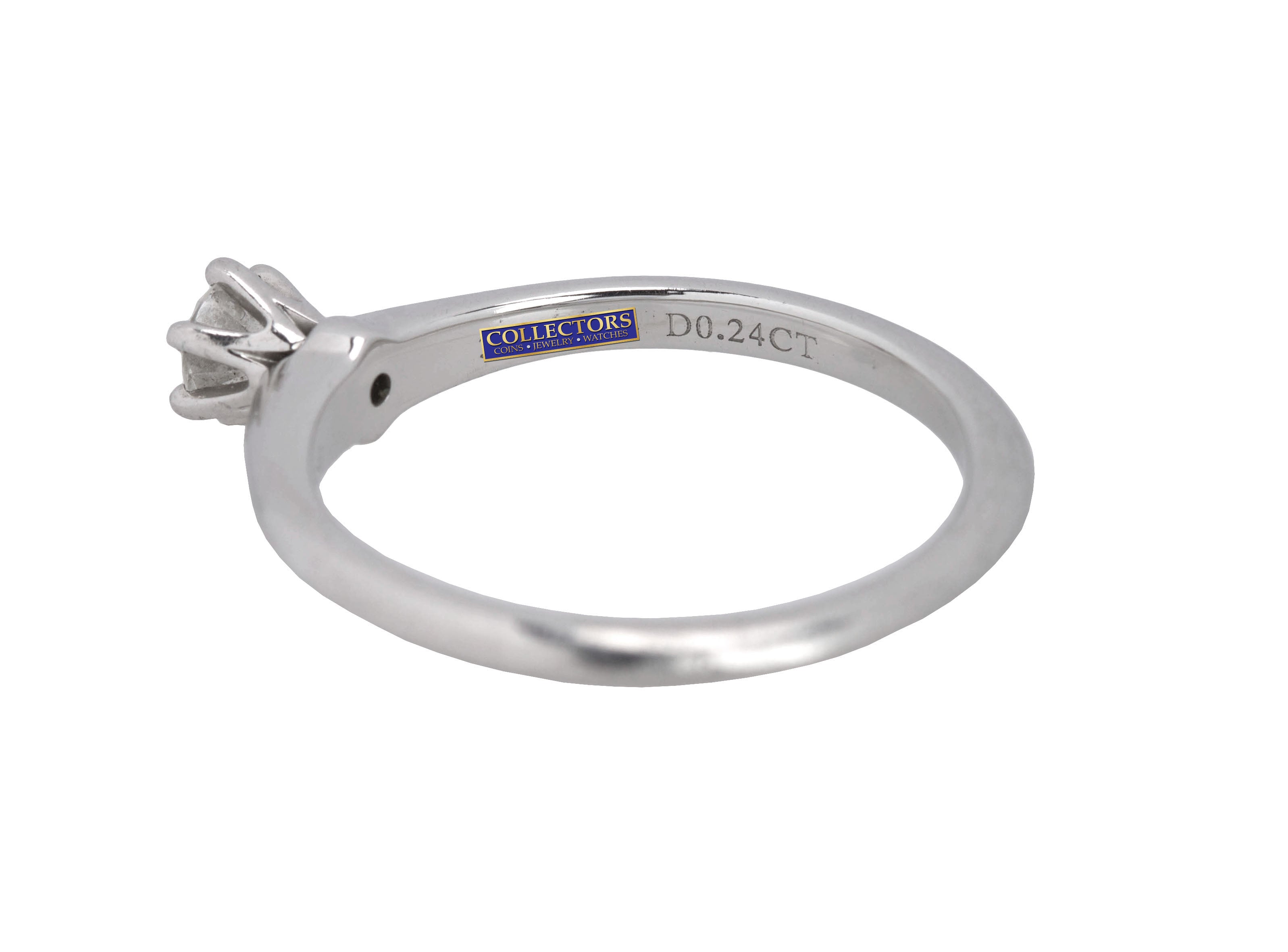 Tiffany & Co. Platinum 0.24 CT Round Brilliant Solitaire Diamond Engagement Ring