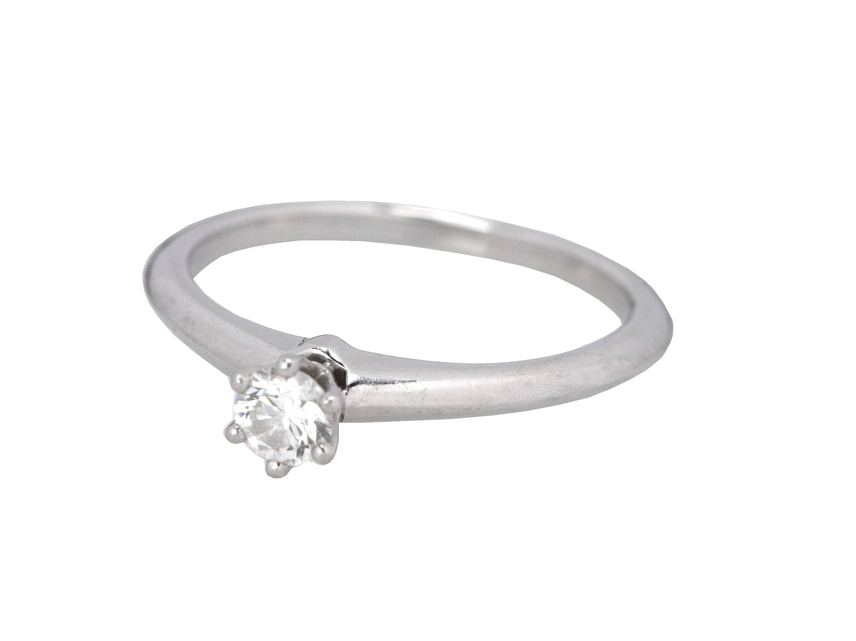$40,000 Tiffany & Co Platinum and Diamond Engagement Ring Round 1.29 c