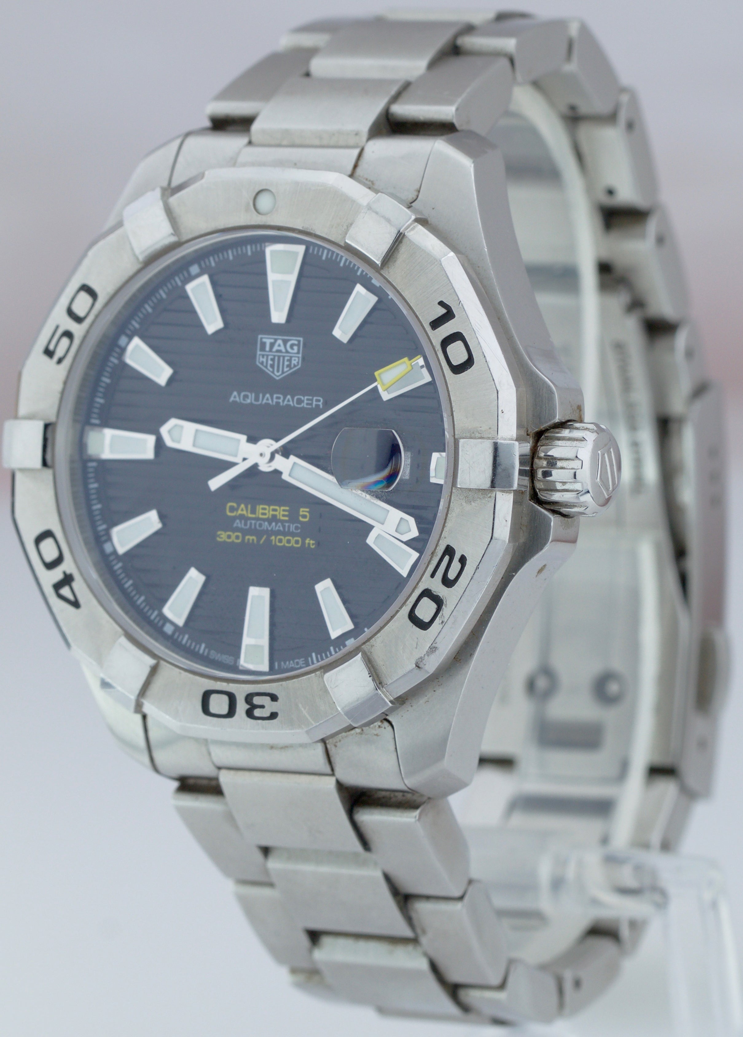 TAG Heuer Aquaracer Automatic 43mm Watch WAY2010.BA0927 BOX PAPERS