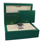 MINT 2020 Rolex Air King 116900 Black Arabic Dial 40mm Steel Green Watch Box