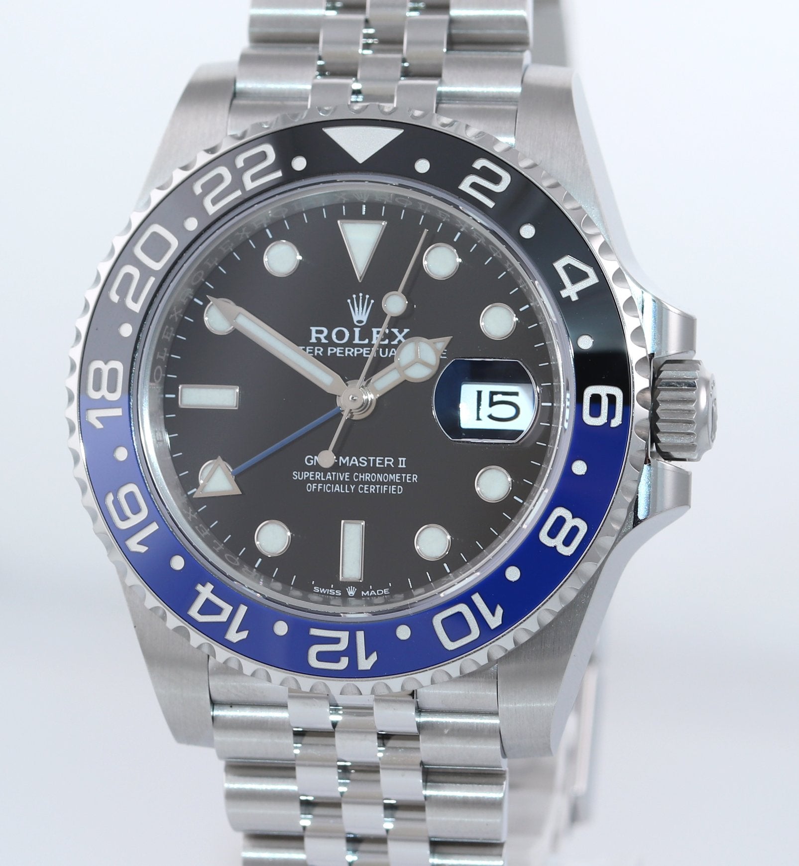 NEW 2021 PAPERS Rolex GMT Master Batman Blue Jubilee 126710 Watch Box