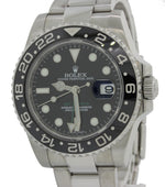 2012 Rolex GMT Master II 116710 Steel Ceramic 40mm Scrambled Black Watch B&P