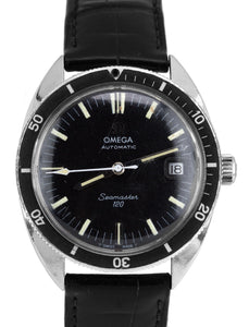 Vintage 1967 Omega Seamaster 120 Automatic Black 37mm 166.027 166.00027 Watch