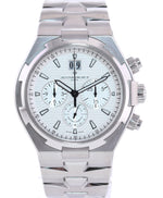 PAPERS Vacheron Constantin Overseas 49150 42mm White Steel Chronograph Watch Box