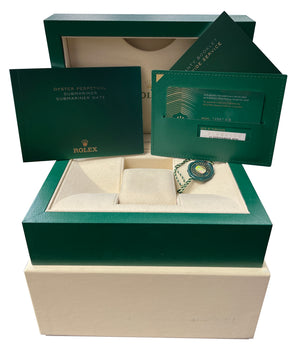 BRAND NEW Rolex Submariner Date 41mm Ceramic Two-Tone Gold Blue Watch 126613 LB