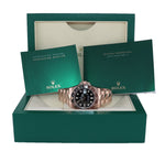 2021 Rolex GMT Master II Root Beer Ceramic Rose Gold 126715 Watch Box