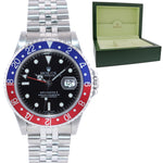 2005 Jubilee Band Rolex GMT-Master Pepsi Blue Red Steel 40mm Watch 16710 Box