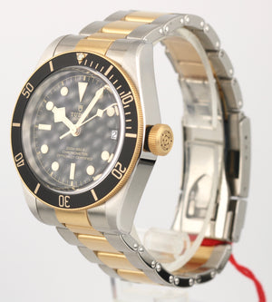 NEW 2021 Tudor Black Bay Heritage Two-Tone Stainless Black 41mm Watch 79733