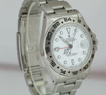 1987 Vintage Rolex Explorer II Stainless FAT FONT 40mm White Watch GMT 16550