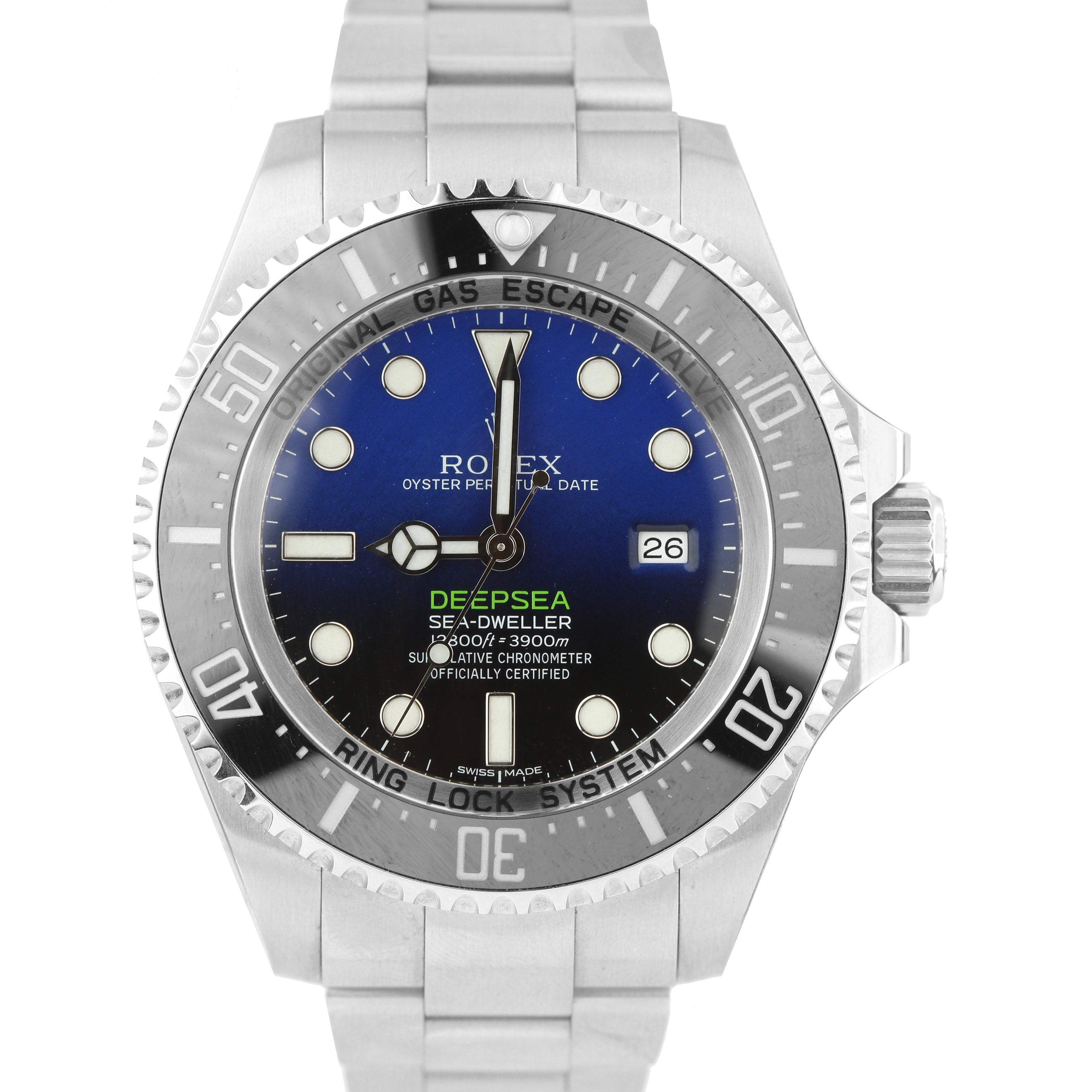 2017 Rolex Sea-Dweller Deepsea James Cameron Blue 44mm Steel 116660 Watch B+P