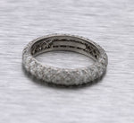 Ladies Tiffany & Co. 950 Platinum 2.66ctw Diamond Eternity Wedding Band Ring