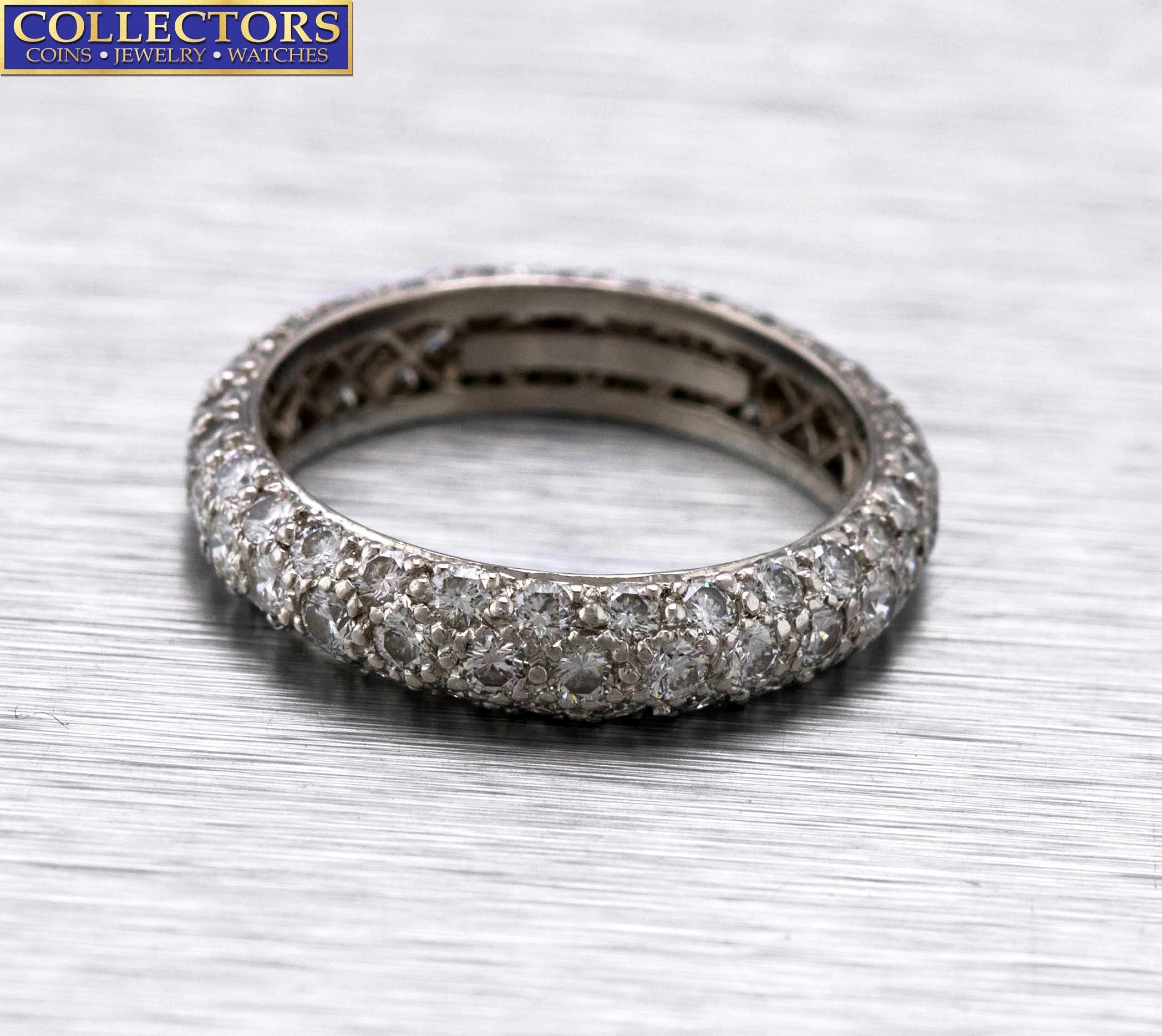 Platinum Crossover Fitted Ladies Wedding Ring – Carolyn Codd