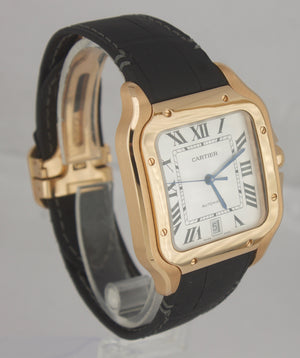 2018 Cartier Santos Large WGSA0011 4071 39.8mm Auto 18K Pink Rose Gold Watch