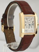 MINT Cartier Tank Francaise Chronoflex Chronograph 18K Gold Quartz Watch 1830