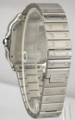 2022 Cartier Santos Mid-Size 35mm Stainless White Roman WSSA0029 4075 Auto Watch