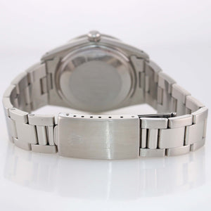 MINT Rolex Date 15000 Steel MOP Diamond Dial and Diamond Bezel 34mm Oyster Watch