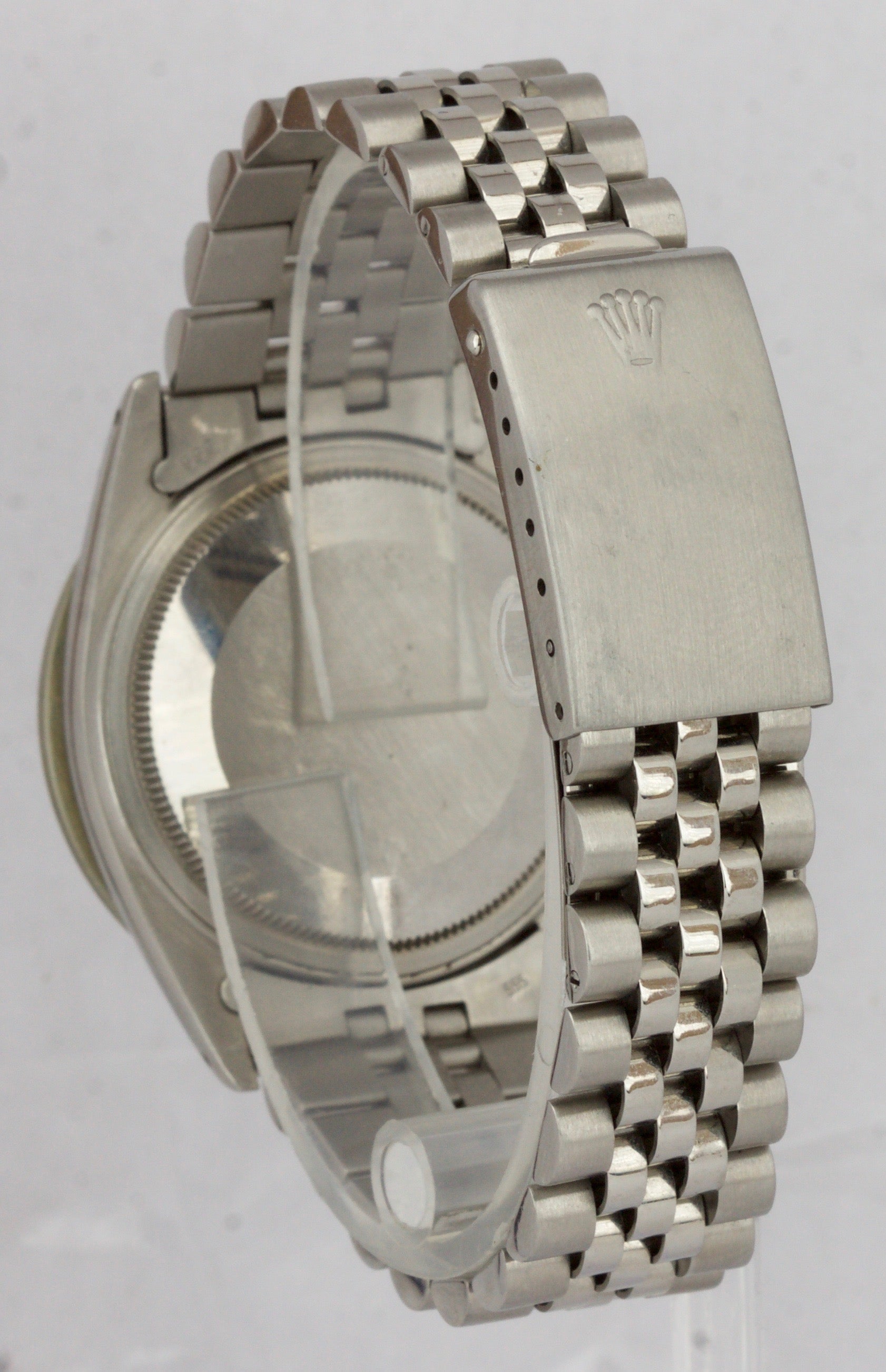 Men's Rolex DateJust 36mm Steel Diamond Rhodium Anniversary Jubilee Watch 16030