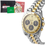 2000 Tudor Geneve Monarch Two-Tone Stainless Gold Chronograph 36mm Watch 15903