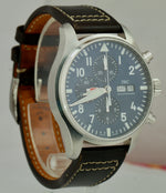 IWC Pilot Le Petit Prince Blue 43mm Watch Stainless Steel IW377714 Chronograph