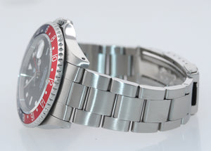 Rolex GMT-Master II Pepsi Blue Red Steel TRITIUM Dial 16710 40mm Watch Box