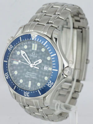 Men's Omega Seamaster Professional 300M 2541.80 Blue Wave BOND Quartz 41mm Watch