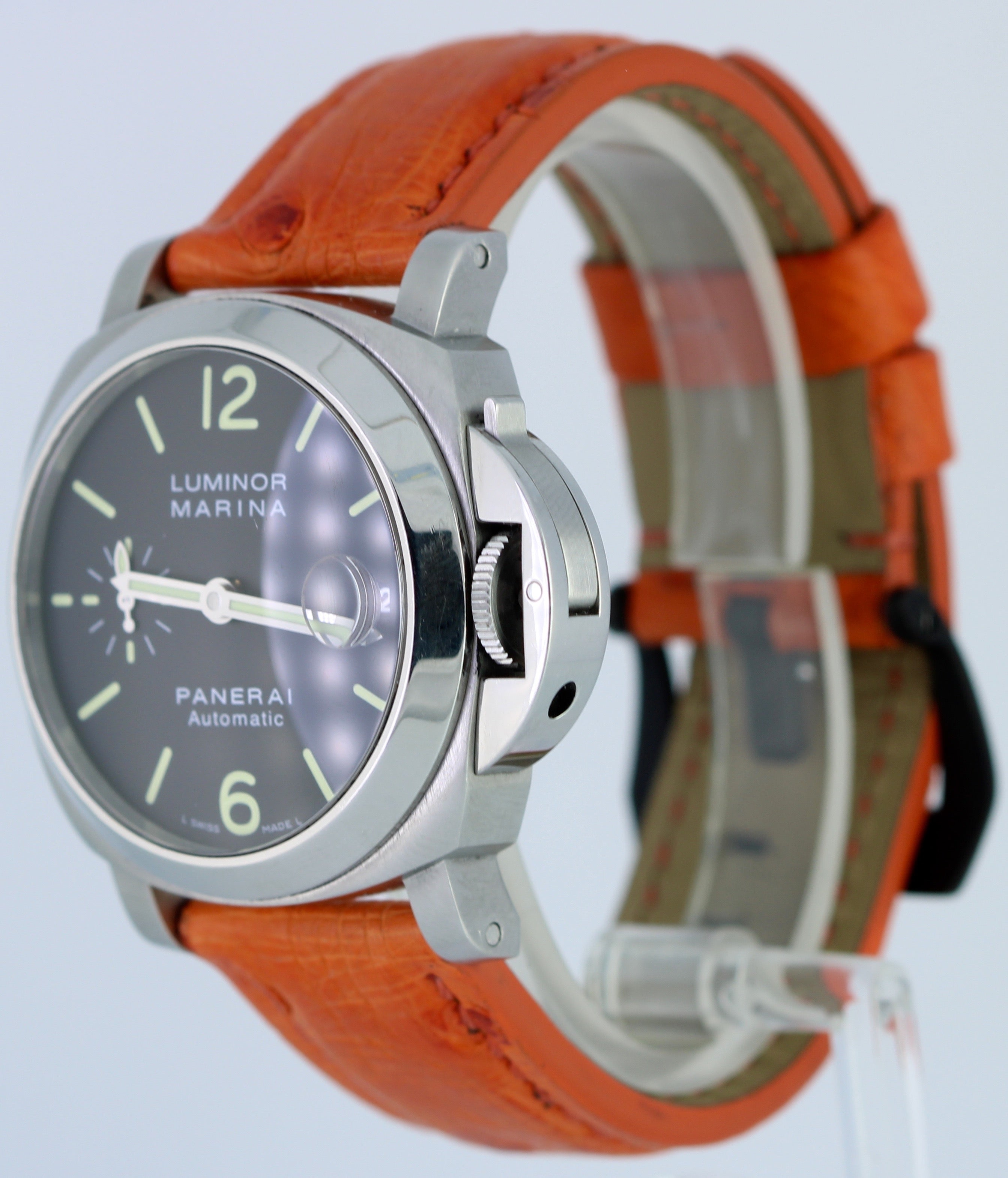 Panerai PAM 48 Luminor Marina Date Stainless Steel 40mm Automatic Watch PAM00048