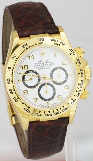 INVERTED 6 Rolex Daytona Cosmograph Zenith 16518 18K Gold Chronograph 40mm Watch