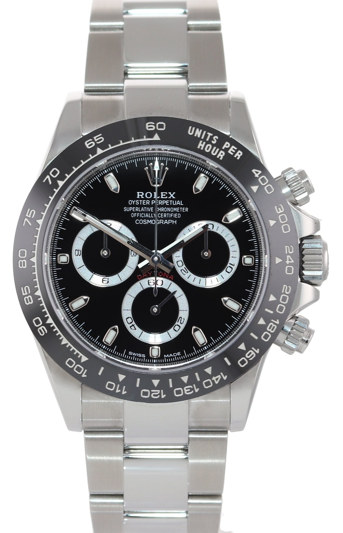 AUG 2022 NEW PAPERS Rolex Daytona 116500LN Black Ceramic 40mm Steel Watch Box