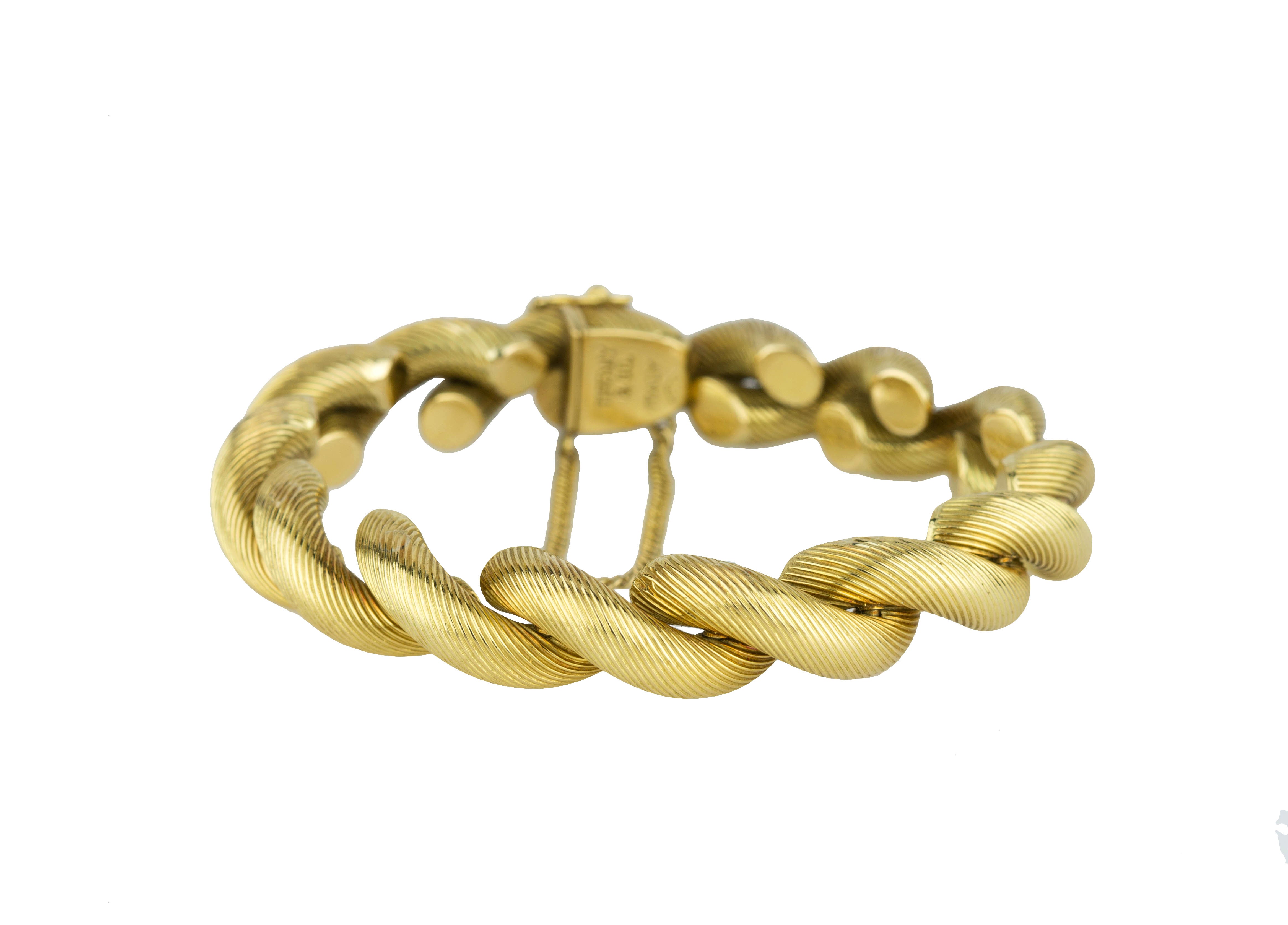 Medium 18K Tiffany  Co T Diamond Wire Bracelet White Gold  Etsy Norway